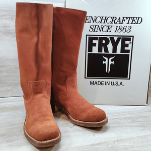 VTG Frye Campus Short Boots men 10M Red Oxblood Biker Square Toe Red Frye Campus Boots | eBay main image 4