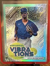 2022 Bowman Virtuosic Vibrations Aqua Refractor /125 Kevin Alcantara #VV-11