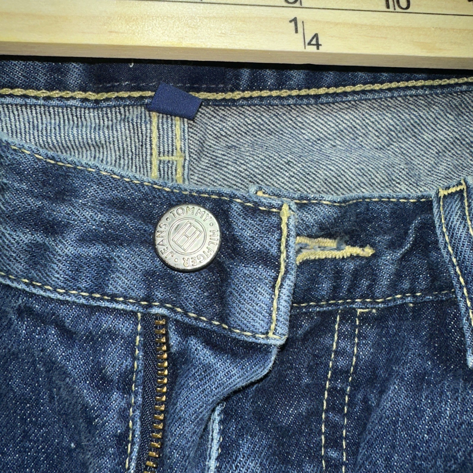 Tommy Hilfiger Women’s Size 7 Big Flag Patch Denim Classic Jeans Vintage thumbnail 7