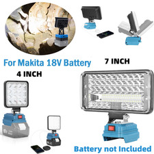 LED Work Light for Makita 18V Battery BL1830 6500K Cordless Flashlight 2 USB UK