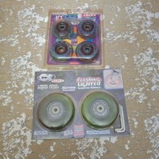 Labeda Ice Lites Roller Blade Wheels 72mm Inline 4-Pack F7282CB Clear Fear 82A