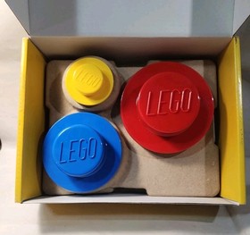 Lego 4016 Wall Hanger 3 Piece Set Decorative Home Accessories Blue Red Yellow