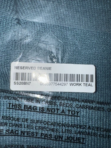 Bonnet Supreme Réservé SS20   Work Teal