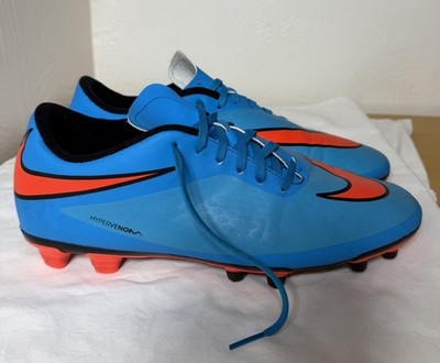 Nike Hypervenom Phelon FG Soccer Cleats Blue Crimson 599109-484 Men's Size 11