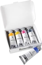 blu 12Ml Introductory Single-Pigment Watercolor Paint Set - 5-Piece Professional