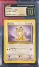 CGC PRISTINE 10 Pokemon Meowth 56/64 1999 Jungle 1st Edition
