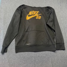 Nike SB Boy's Hoodie Size XL Black Therma-Fit Long Sleeve Pockets Sweatshirt