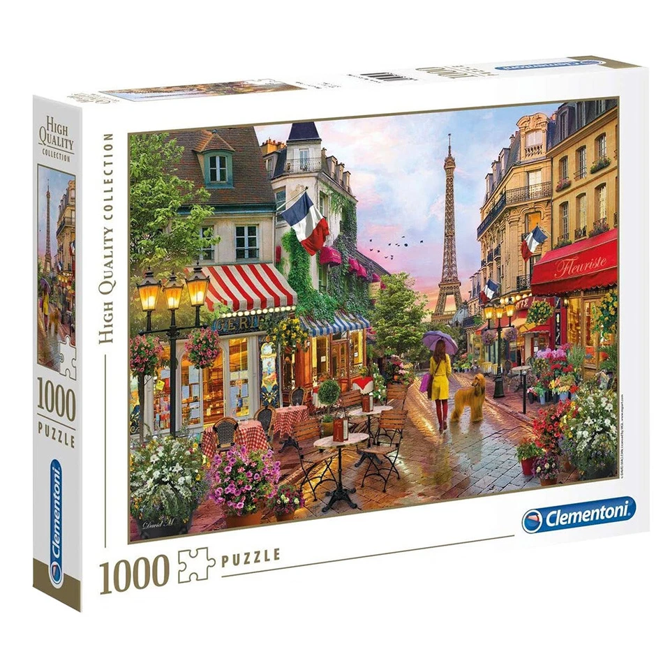 Clementoni Flowers in Paris 1000 Piece Jigsaw Puzzle NEW.