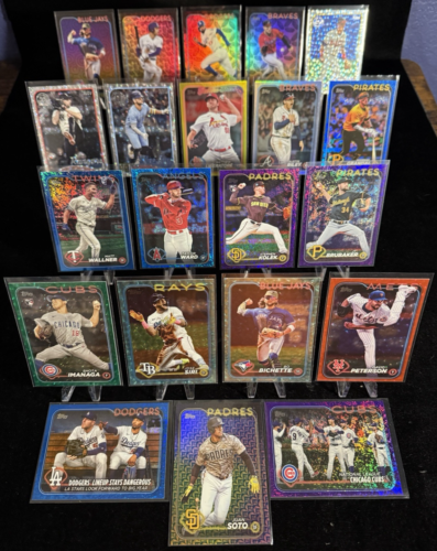 2024 Topps Series 1 & 2 - 21 Card Lot - #'d Foils, Inserts, RC, Color Parallel's