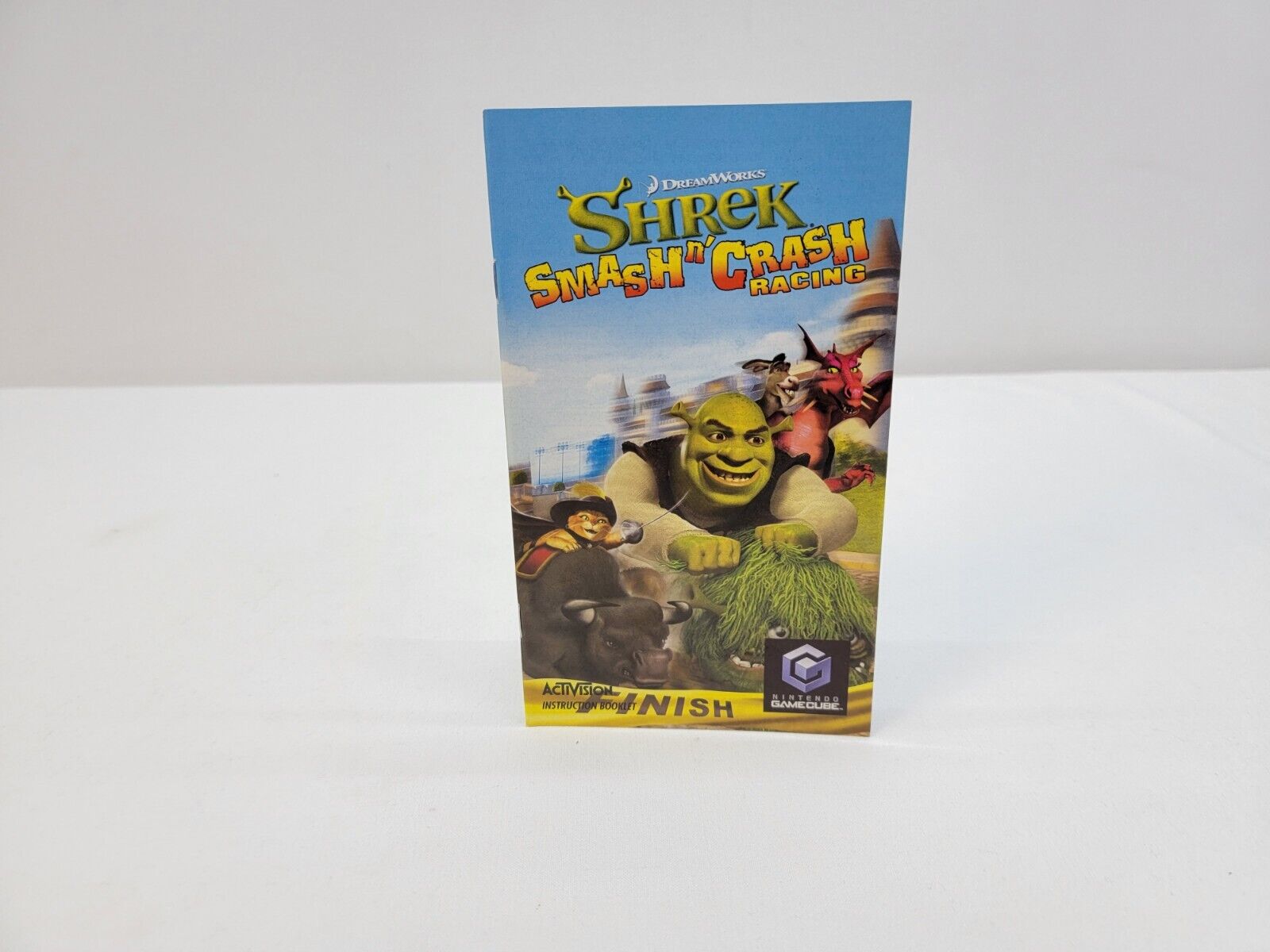 Shrek Smash n' Crash Racing (Nintendo GameCube GC) Booklet / Manual Only