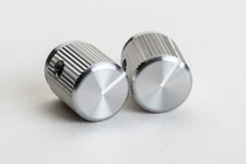 Alco Knob KLN-500S 1/8 Solid CNC Aluminum Control Knob "Smoke"  Lot of (2)