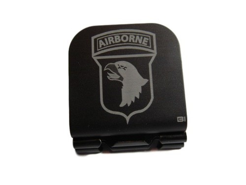 US Army 101st Airborne Div Shoulder Patch Laser Etched Aluminum Hat Clip Brim-it - Bild 1 von 9