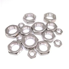 20pcs M14 x 1.25mm Fine Thread Hex Half Thin Jam Nuts A2 304 Stainless Steel
