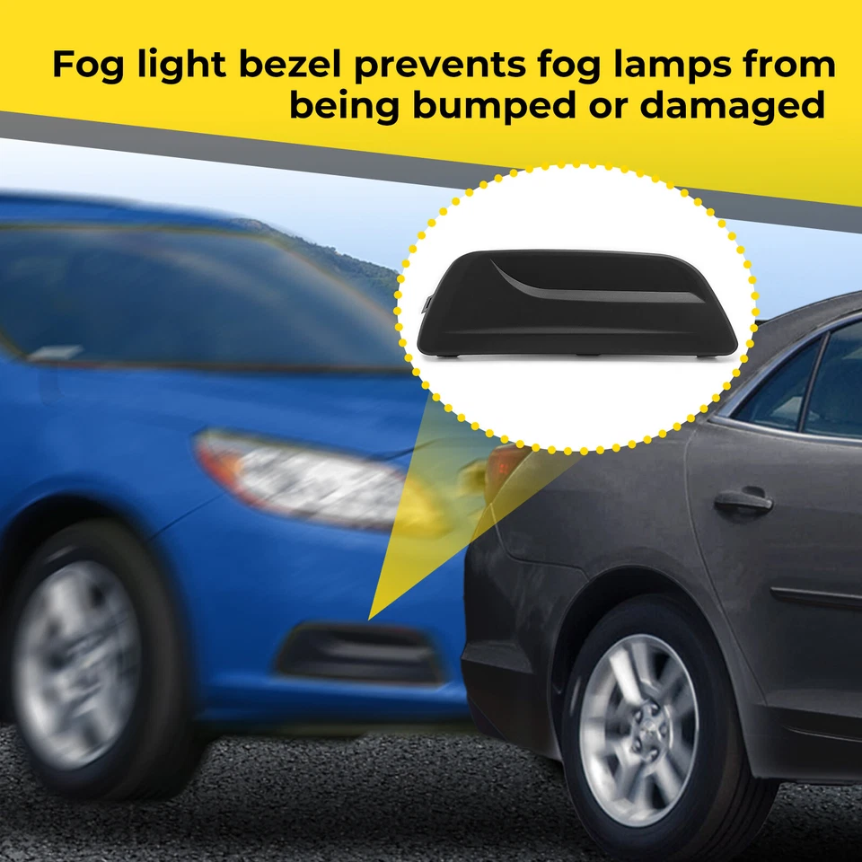 CUBIERTA LUZ ANTINIEBLA LADO IZQUIERDO Y DERECHO NEGRO APTO PARA CHEVROLET MALIBU 2013-2016 Foto 4 de 4