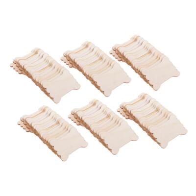 120x Leinen Faden Band Garn Spule Zum Selbermachen Holz Flach Organizer