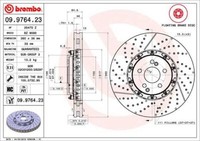 2X Brembo 09.9764.23 Bremsscheibe FüR MERCEDES-BENZ