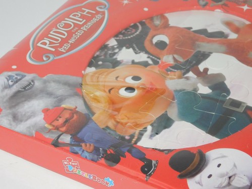 Rudolph Puzzle Book Christmas Gift Red Nosed Reindeer 5 Puzzles Age 3+ - Picture 4 of 8
