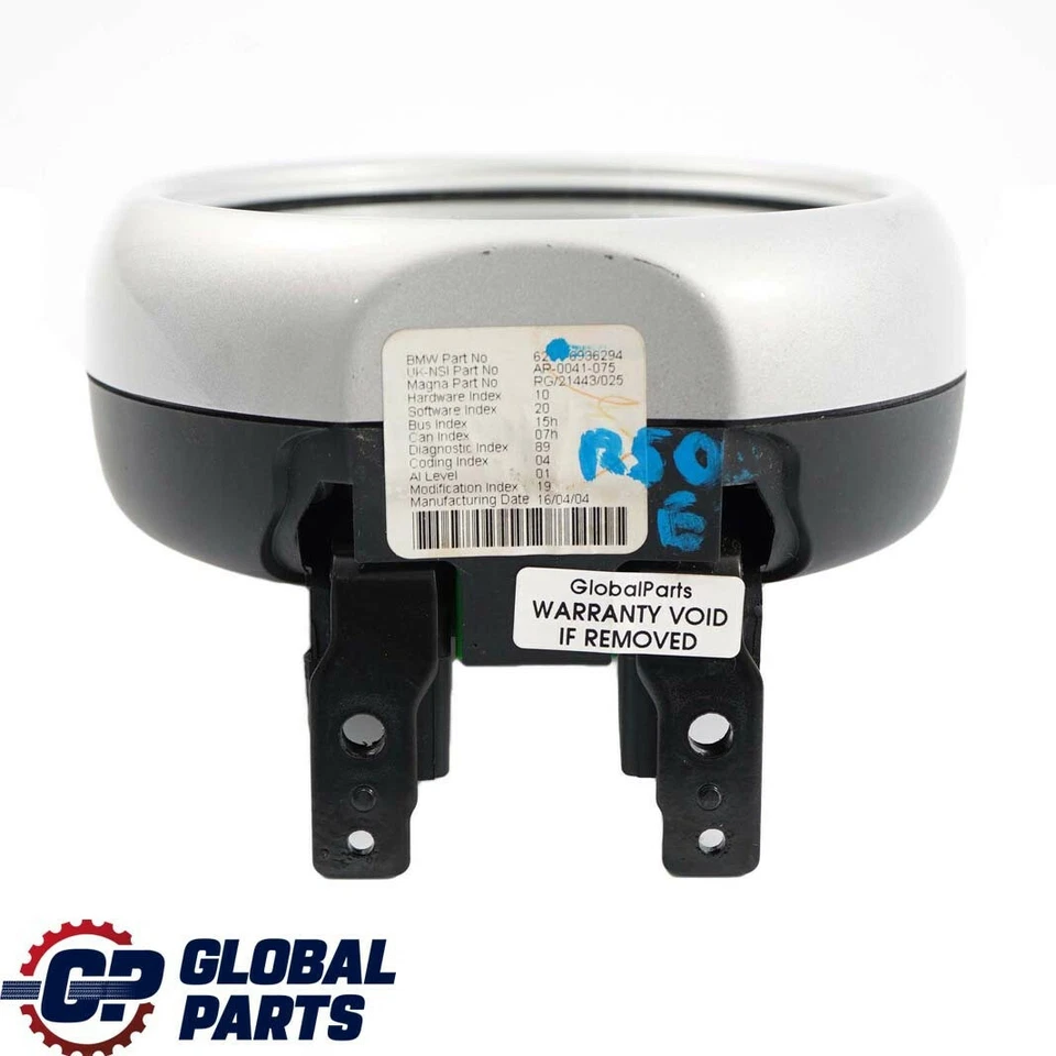 Mini Cooper One R50 R53 Tachometer Gauge Revolution Counter Silver 6936294 - Image 2 of 4