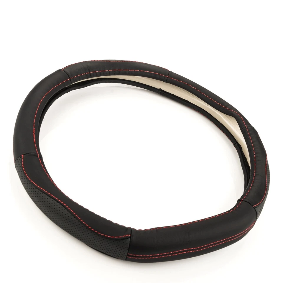 Funda De Volante Ø 38x9 Cm 15x3,5 Pulgadas Anthracite Rojo Para DAIHATSU - Imagen 3 de 4