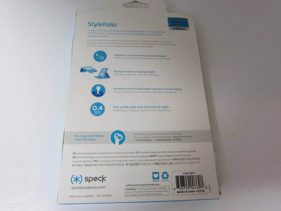 Speck Products StyleFolio Case & Stand for iPad Mini Mini 2 Mini 3 Malachi Green - Image 2 of 4