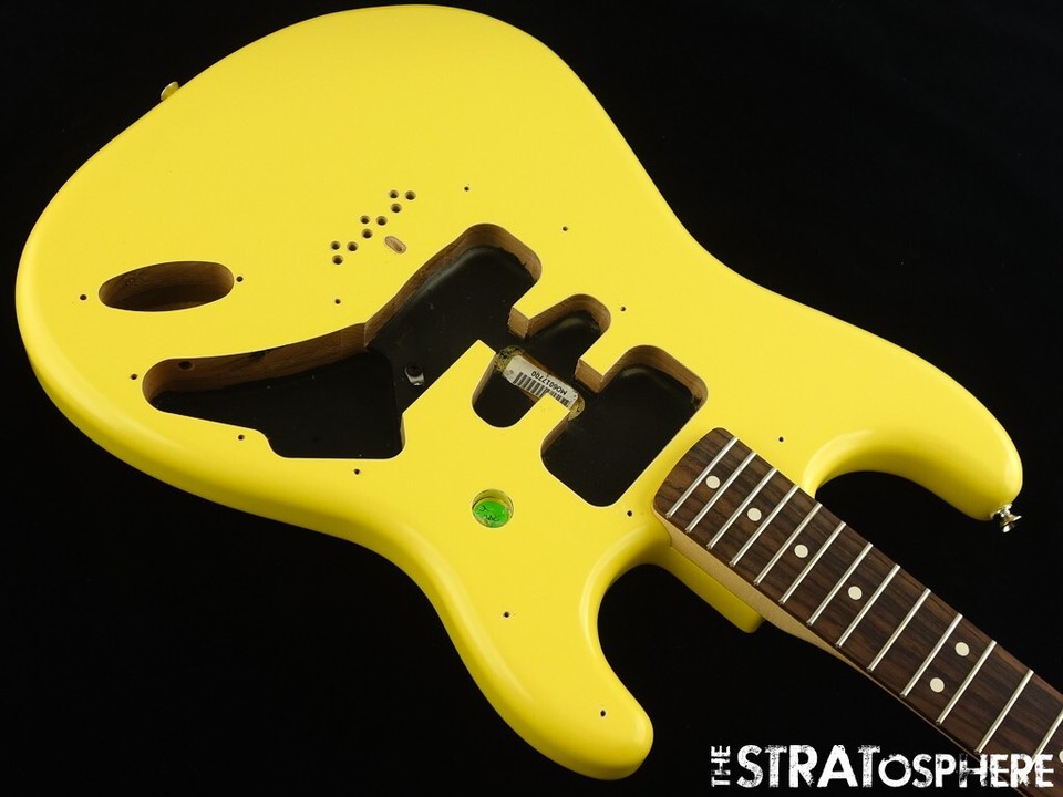 Fender Tom Delonge Stratocaster Strat BODY NECK Graffiti Yellow EBay fender-tom-delonge-stratocaster-strat-body-neck-graffiti-yellow-ebay