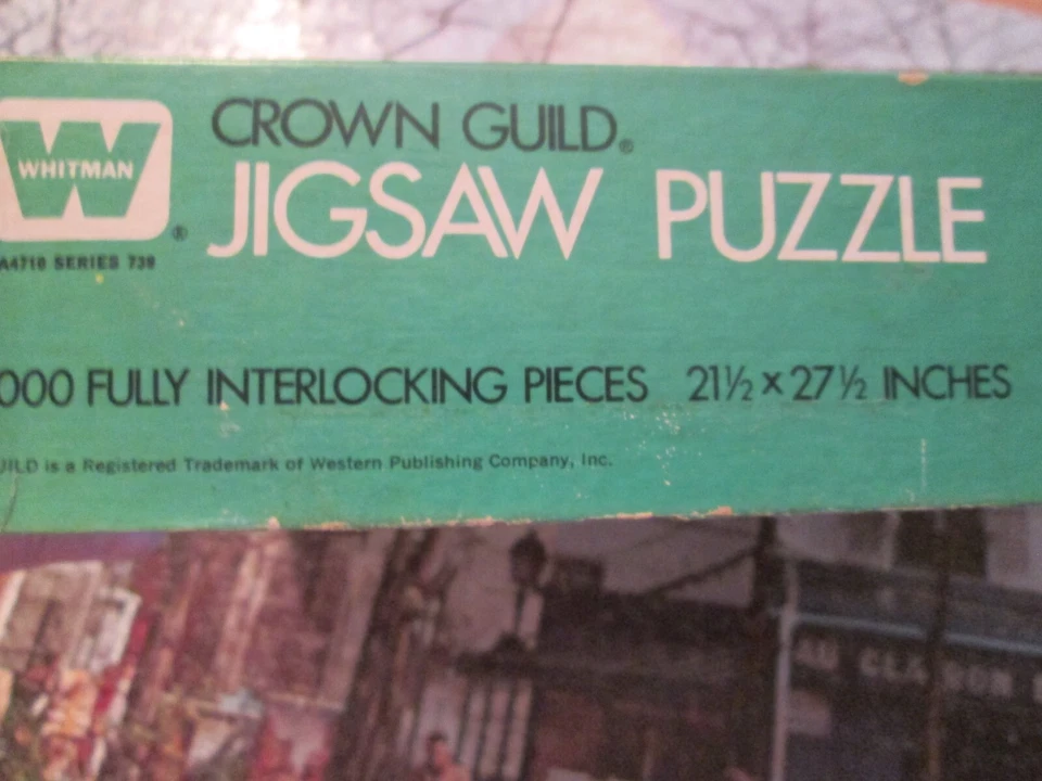 Montmartre, Paris France🐭🐭1000 Pc. Complete🐭Jigsaw Puzzle Crown Guild - Image 4 of 4