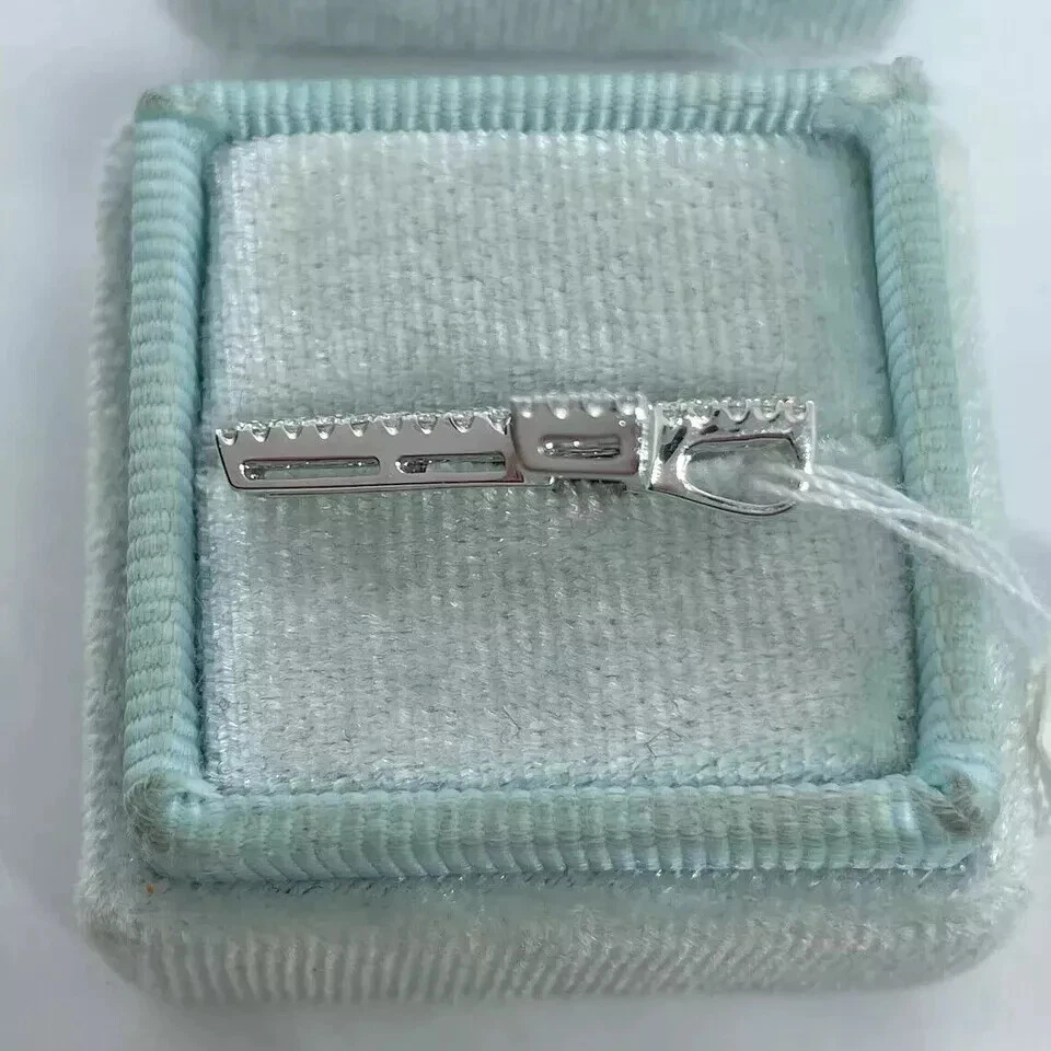 2.5Ct Round Cut Lab Created Red Ruby Cross Wedding Pendant 14K White Gold Plated - Image 3 of 4