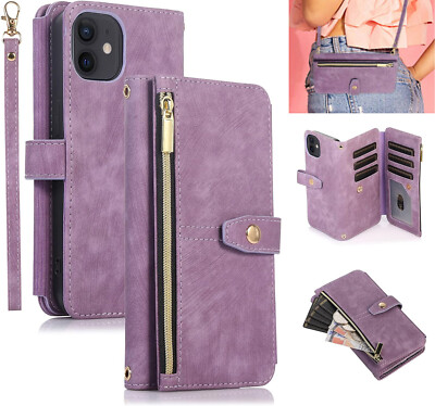 For Moto G Stylus 5G 2022 2023 Women PU Leather Zipper Wallet Card Shoulder Case
