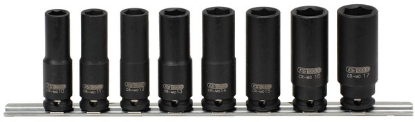"Ks Tools 3/8\" Sechskant-Kraft-Stecknuss-Satz, Lang, 8-Tlg. (515.0648)"-image