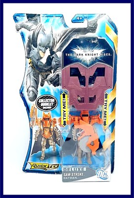 BATMAN / THE DARK KNIGHT RISES _ 4'' DX QUICK TECH _ SAW STRIKE BATMAN _ (MOC)