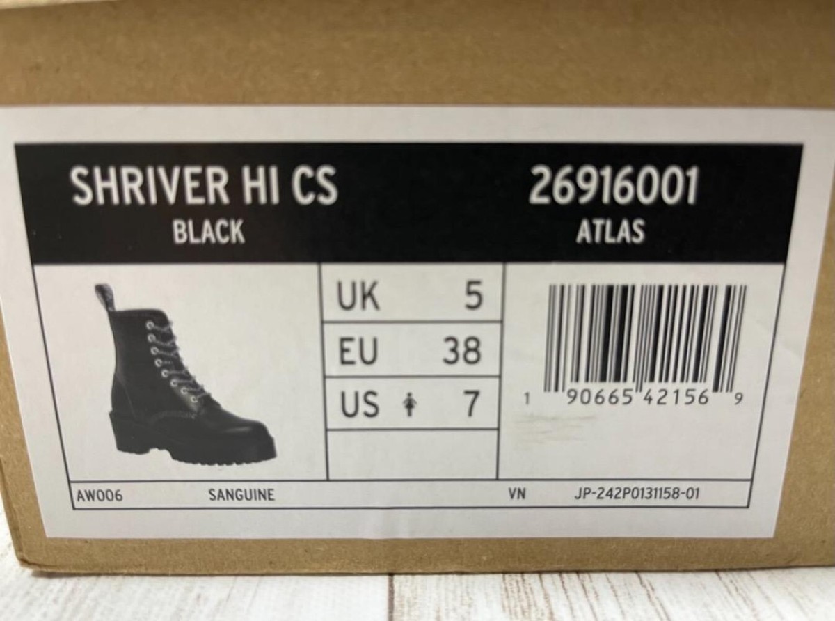 Dr. Martens Women SHRIVER HI CS 8 hole Boots UK5 US7 Black Dr. Martens Women SHRIVER HI CS 8 hole Boots UK5 US7 Black