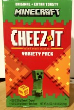 Cheez-It Minecraft Cheese Crackers Variety Original+Extra Toasty