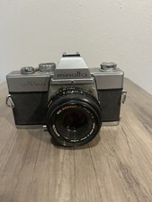 Vintage Minolta SRT 200 SLR 35mm Film Camera w/Rokkor 45mm Lens - May Not Work