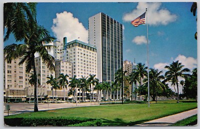 Miami Florida Vintage Postcard Biscayne Blvd.