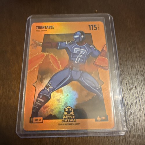Bo Jackson Battle Arena - Turntable Trea Turner - Orange Fire Battlefoil
