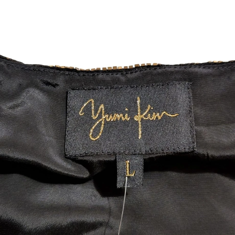 Новый с Ярлыками Yumi Kim бисером мини юбка | размер L | черный синий золотой блестки - Изображение 3 из 4