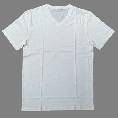 Primal Thread Men s Slim Athletic V-Neck T-Shirt 100% Organic Cotton Undyed XL