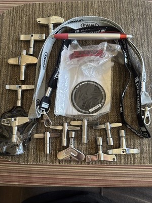 Collection Of 12 Drum Keys With Two Free Lanyards,  Bottle Opener,Pen, & Dot