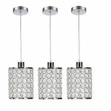 3 Packs Modern Pendant Light Hanging Ceiling Light Fixture Kitchen Island Lamp