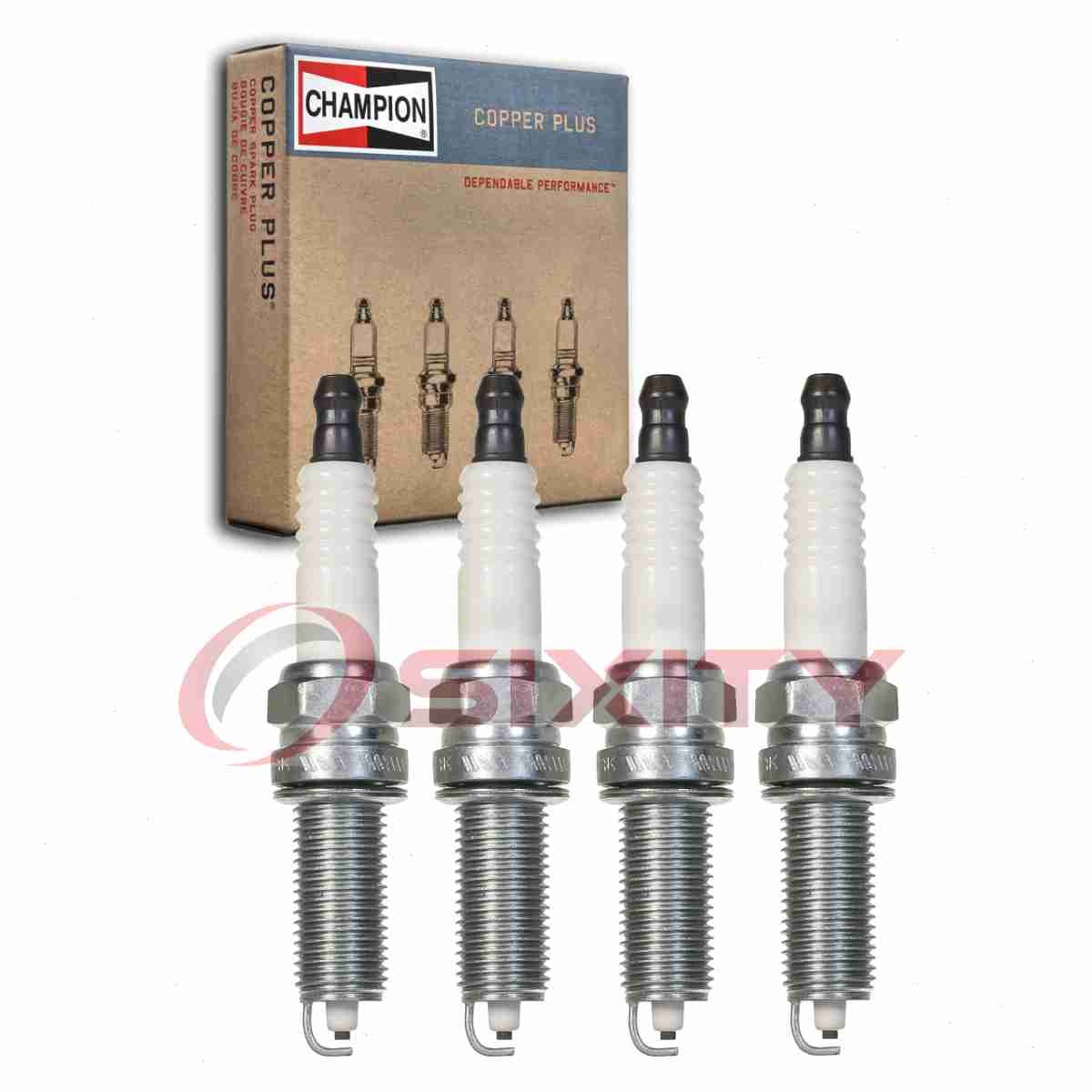 4 pc Champion Copper Plus Spark Plugs for 2014-2017 Kia Rondo 2.0L L4 ub