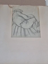 Edith Hamlin 1938 Drawing Signed Original Art Social Realism Maynard  Dixon naps