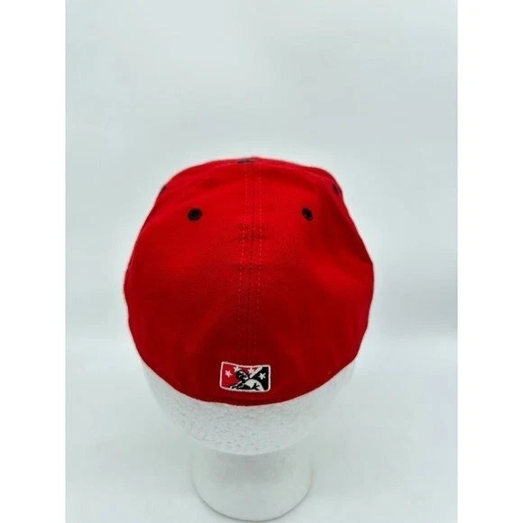 De Colección New Era Sombrero Adulto 7 5/8 Rojo Lancing Lugnuts MiLB Lana Gorra de Béisbol Para Hombres NUEVO Foto 2 de 4
