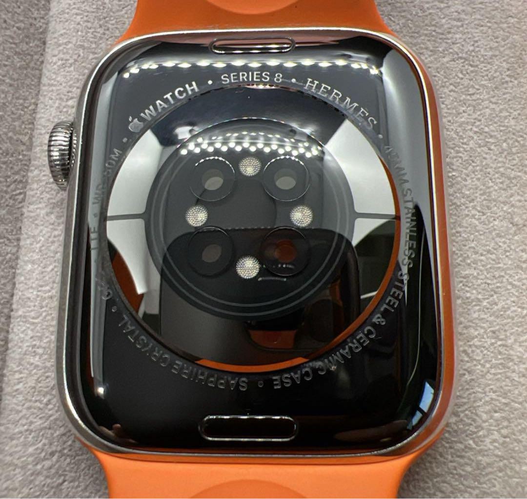 Hermes Apple Watch Series 8 45mm Case Sports Band M/L Very Good