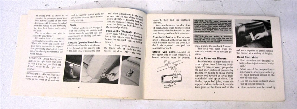 CHEVROLET Chevelle Car Owners Handbook 1972 #325159 ST 305-72 USA Edit. - Image 3 of 4