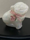 Vintage Fenton Glass "Pearly Sentiments"  Pig Figurine 2.5" Tall USA 1988