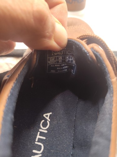 Nautica braune Schnürschuhe Sneaker Schuhe Kleinkind 11 einmal getragen kostenloser Versand  - Bild 5 von 6