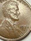 1924-S LINCOLN CENT- AU BROWN  (UPGRADE THAT SPOT IN YOUR SET)  PRICED TO SELL🔥
