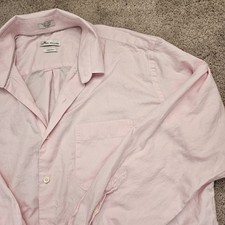 Peter Millar Crown Finish 100 Cotton Button Down Mens XL Pink Long Sleeve Shirt