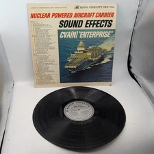 Nuclear Powered Aircraft Carrier Sound Effects LP DFS 7014 1957 Vinyl Untested 
