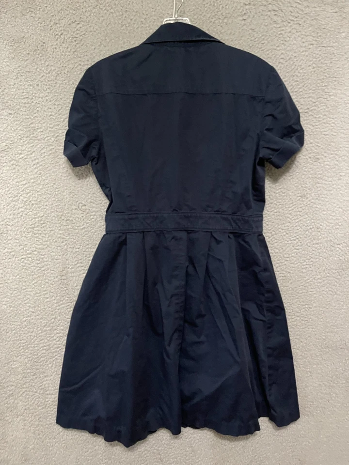 Brooks Brothers 346 Women’s Size 10 Petite Blue Shirt Dress Cotton Short Sleeve - Image 3 of 4